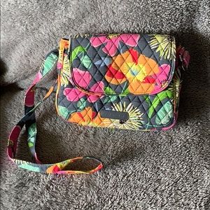 Vera Bradley Saddlebag Crossbody in Jazzy Blooms
